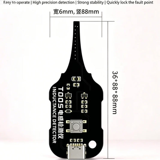 In-circuit elektromagnetische inductantietester