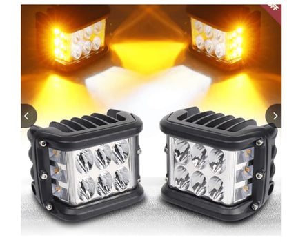 🎉Nieuwjaars Cadeau 50% KORTING!✨ Auto Dubbele Zijkant LED Waarschuwingslichten – Tweekleurig, Superfel & Veilig (Universeel Voor Auto’s, Vrachtwagens, Motorfietsen & Meer!)