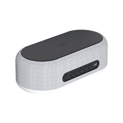 💘50% Korting! 🔋6-in-1 Draadloos Laadstation 25W – Klok, Wekker, Bluetooth Speaker & Nachtlampje | All-in-One Nachtkastje!