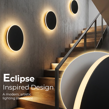 Eclips LED-wandlamp met aanraakbediening | Dimbare sfeerverlichting | 3 lichtkleuren