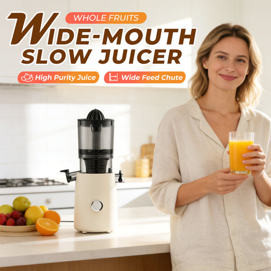 Tijdelijke aanbieding ⏰✨ Slowjuicer met brede opening voor hele vruchten
